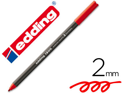 Rotulador edding 1300 tinta roja